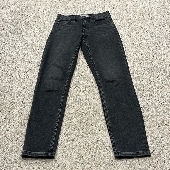 Everlane Black Skinny Jeans Sz 25 High Rise Denim - Picture 1 of 6